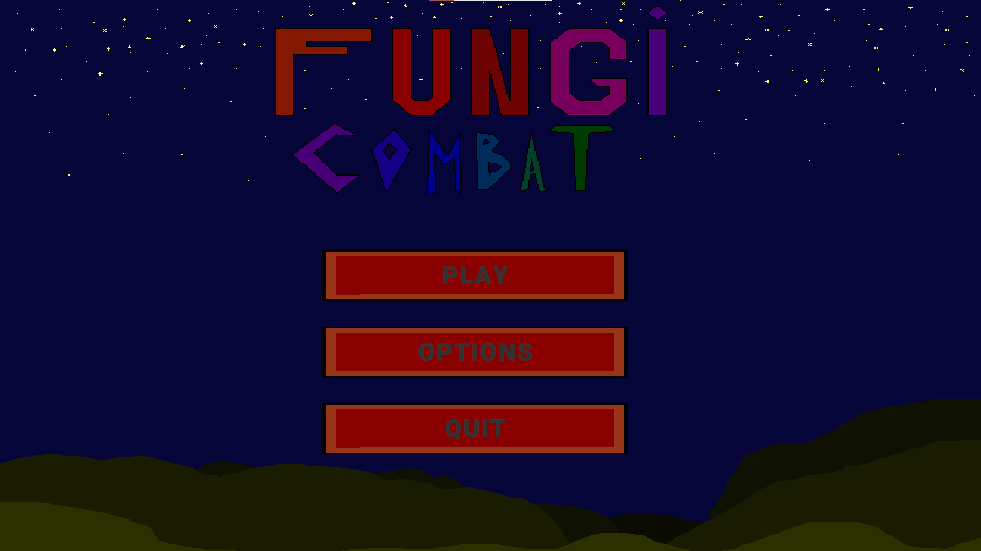 Screenshot úvodního menu hry